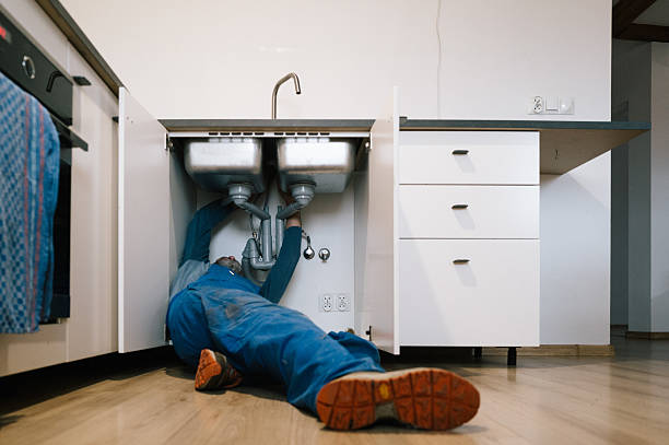 Professional Plumbing technician working in Amherst, WI